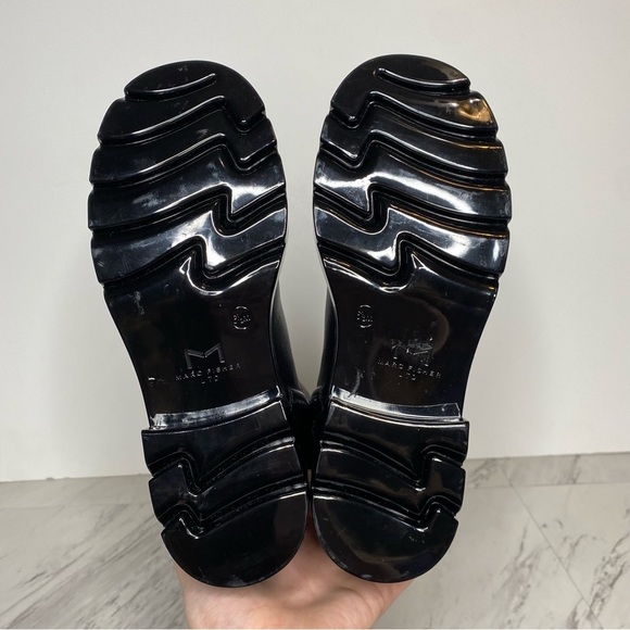 New! Marc Fisher Phidias Lug Sole Black Leather Tall Boot 6 1/2 M - Picture 15 of 16